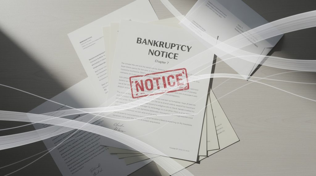 Hidden Dangers of Ignoring Bankruptcy Notices