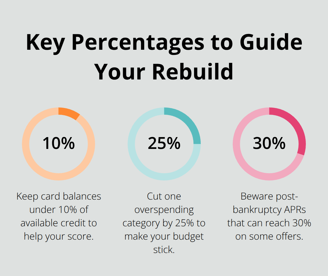 Three percentages to remember for post-Chapter 7 credit and budgeting